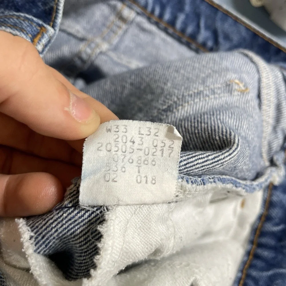 Vitnage 70s Levis 505 0217 Jeans Mens 33x32 (fit 32x30) Made in USA Orange Tab